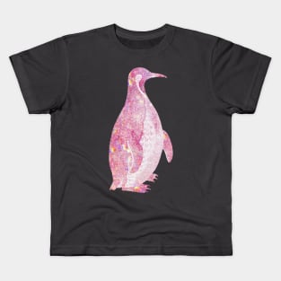 Penguin Pink holographic Kids T-Shirt